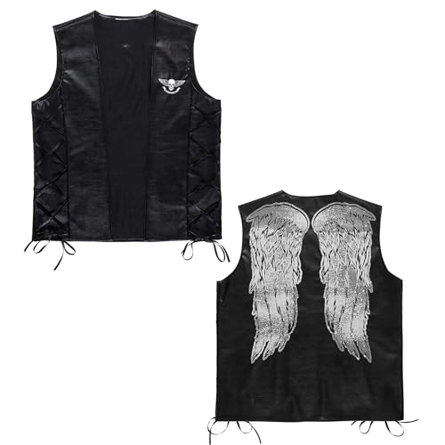 W WIDMANN MILANO Party Fashion - Biker Weste im Lederlook, Rocker, Karneval, Halloween W WIDMANN MILANO Party Fashion - Biker Weste im Lederlook, Rocker, Karneval, Halloween von W WIDMANN MILANO Party Fashion