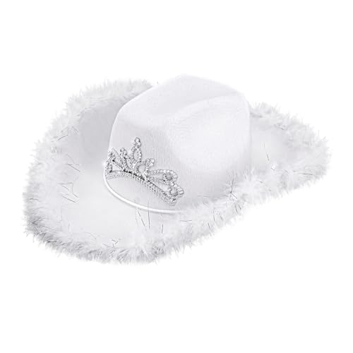 W WIDMANN MILANO Party Fashion - Cowboyhut mit Tiara und Lametta, Western, Indianer, Texas, Ranger, Junggesellenabschied W WIDMANN MILANO Party Fashion - Cowboyhut mit Tiara und Lametta, Western, Indianer, Texas, Ranger, Junggesellenabschied von W WIDMANN MILANO Party Fashion