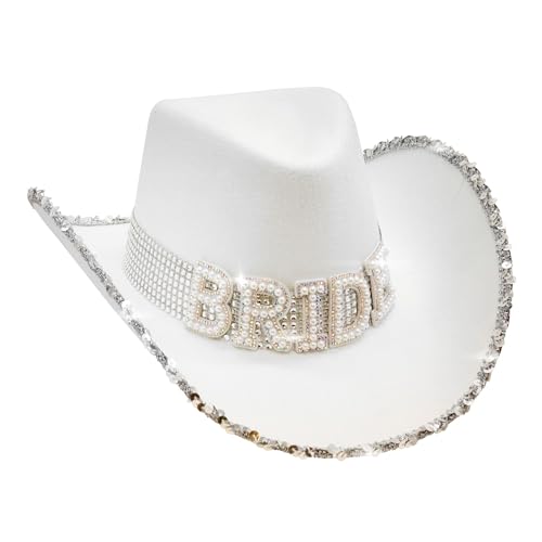 W WIDMANN MILANO Party Fashion - Cowgril Hut Braut mit Perlendeko, Bride to be, Junggesellinnenabschied, JGA W WIDMANN MILANO Party Fashion - Cowgril Hut Braut mit Perlendeko, Bride to be, Junggesellinnenabschied, JGA von W WIDMANN MILANO Party Fashion