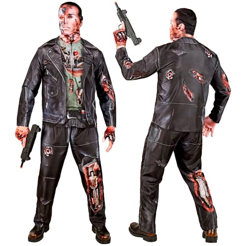 W WIDMANN MILANO Party Fashion - Cyborg Kostüm Set mit Maske, komplettes Outfit für Halloween und Karneval von W WIDMANN MILANO Party Fashion