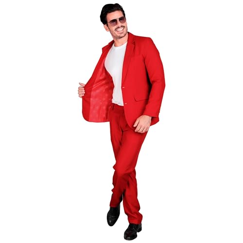W WIDMANN MILANO Party Fashion - Farbiger Anzug für Herren, Jackett und Hose, Showman, Disco Fever, Casino Mottoparty W WIDMANN MILANO Party Fashion - Farbiger Anzug für Herren, Jackett und Hose, Showman, Disco Fever, Casino Mottoparty von WIDMANN MILANO PARTY FASHION