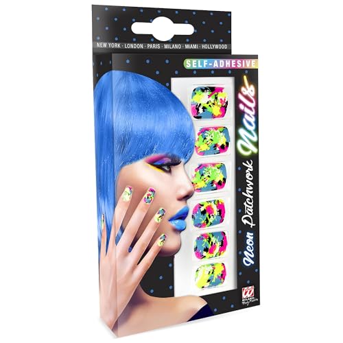 W WIDMANN MILANO Party Fashion - Fingernägel Set, 12 Stück, selbstklebend, Accessoire, Karneval, Mottoparty, Halloween von W WIDMANN MILANO Party Fashion