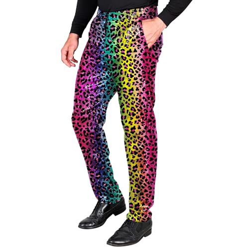 W WIDMANN MILANO Party Fashion - Funkelnde Paillettenhose für Herren, Disco Fever, Herrenhose für Festival oder Karnevalskostüme von W WIDMANN MILANO Party Fashion