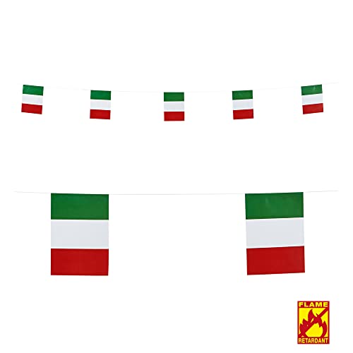 Widmann 05321 - Girlande, Italienische Flaggen, 6m, flammenhemmend, Dekoration, Mottoparty, Sommerfest Widmann 05321 - Girlande, Italienische Flaggen, 6m, flammenhemmend, Dekoration, Mottoparty, Sommerfest von W WIDMANN