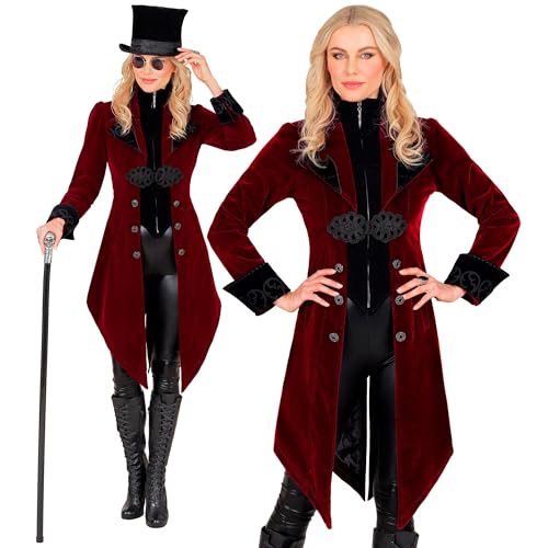 W WIDMANN MILANO Party Fashion - Gothik Mantel für Damen aus Samt, Steampunk Frack, für Karneval, Halloween, Cosplay von W WIDMANN MILANO Party Fashion