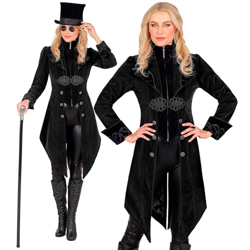 W WIDMANN MILANO Party Fashion - Gothik Mantel für Damen aus Samt, Steampunk Frack, für Karneval, Halloween, Cosplay von W WIDMANN MILANO Party Fashion