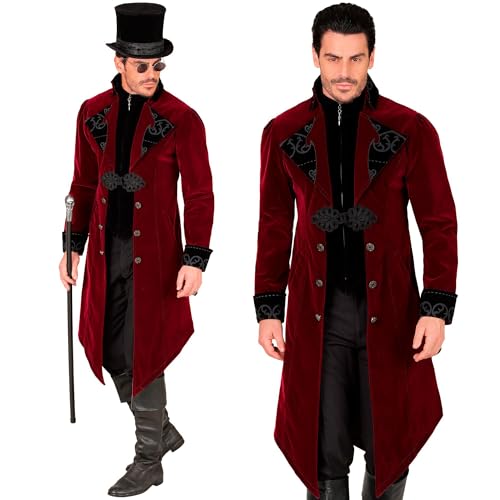 W WIDMANN MILANO Party Fashion - Gothik Mantel für Herren aus Samt, Steampunk Frack, für Karneval, Halloween, Cosplay von W WIDMANN MILANO Party Fashion