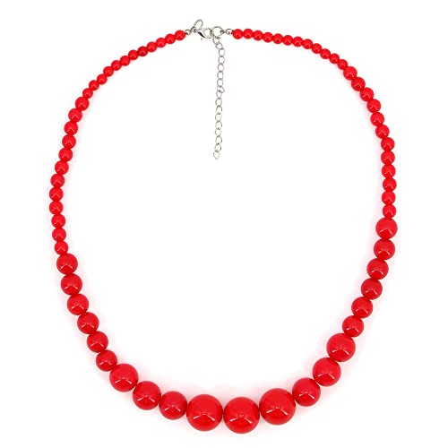 WIDMANN "70s BEADED NECKLACE" red - von W WIDMANN MILANO Party Fashion