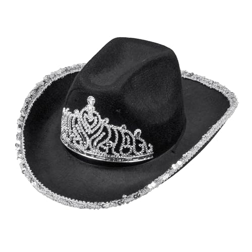 W WIDMANN MILANO Party Fashion - Hut Cowgirl oder Cowboy, mit Tiara, für Erwachsene, Accessoire Karneval, Junggesellenabschied von W WIDMANN MILANO Party Fashion