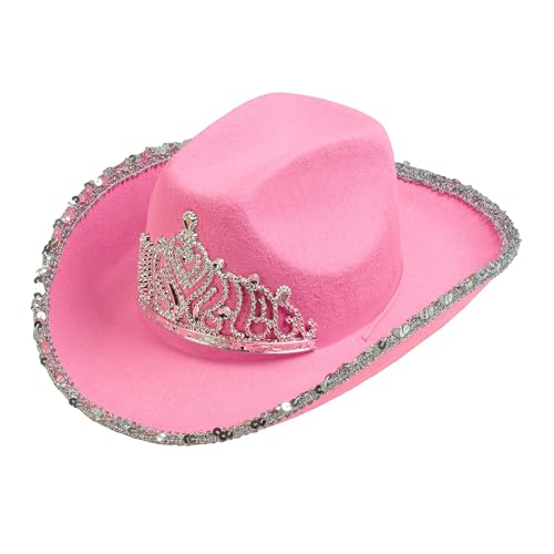 W WIDMANN MILANO Party Fashion - Hut Cowgirl oder Cowboy, mit Tiara, für Erwachsene, Accessoire Karneval, Junggesellenabschied von W WIDMANN MILANO Party Fashion