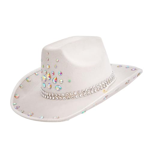 W WIDMANN MILANO Party Fashion - Hut Cowgirl oder Cowboy mit Diamanten, für Erwachsene, Accessoire Karneval, Junggesellenabschied von W WIDMANN MILANO Party Fashion