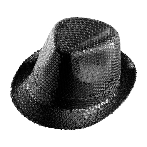 W WIDMANN MILANO Party Fashion - Hut Fedora, Hut mit Pailletten, Kopfbedeckung, Karneval W WIDMANN MILANO Party Fashion - Hut Fedora, Hut mit Pailletten, Kopfbedeckung, Karneval von W WIDMANN MILANO Party Fashion