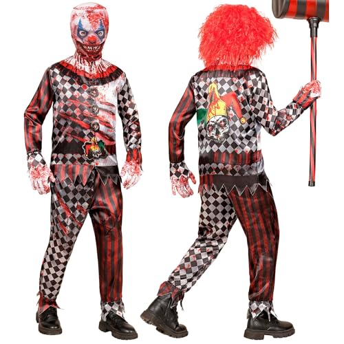W WIDMANN MILANO Party Fashion - Killer Clown Kinderkostüm, Set mit Maske, komplettes Outfit für Halloween und Karneval von W WIDMANN MILANO Party Fashion