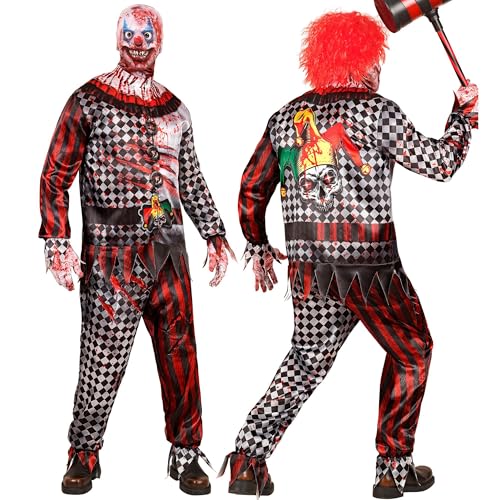 W WIDMANN MILANO Party Fashion - Killer Clown Kostüm Set mit Maske, komplettes Outfit für Halloween und Karneval von W WIDMANN MILANO Party Fashion
