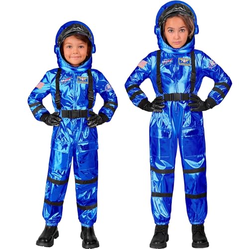 W WIDMANN MILANO Party Fashion - Kinderkostüm Astronaut, Raumanzug mit Helm, Weltall Overall, Raumfahrer, Karnevalskostüme von W WIDMANN MILANO Party Fashion