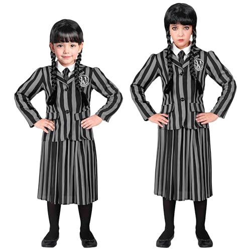 W WIDMANN MILANO Party Fashion - Kinderkostüm Dark Girl, Schuluniform mit Jacke und Rock, Gothik, Karneval, Halloween Kostüm W WIDMANN MILANO Party Fashion - Kinderkostüm Dark Girl, Schuluniform mit Jacke und Rock, Gothik, Karneval, Halloween Kostüm von W WIDMANN MILANO Party Fashion