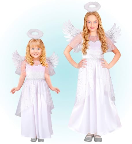 W WIDMANN MILANO Party Fashion - Kinderkostüm Engel, Kleid, Flügel, Heiligenschein, Himmel, Faschingskostüme W WIDMANN MILANO Party Fashion - Kinderkostüm Engel, Kleid, Flügel, Heiligenschein, Himmel, Faschingskostüme von W WIDMANN MILANO Party Fashion