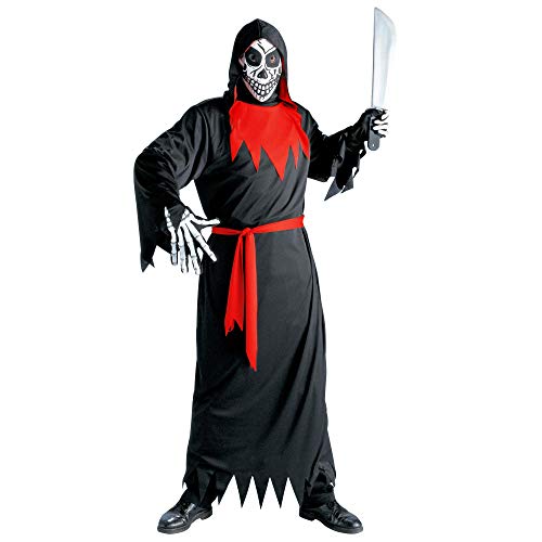 W WIDMANN MILANO Party Fashion - Kinderkostüm Evil Phantom, Robe mit Kapuze, Gürtel, Maske, Sensenmann, Halloween W WIDMANN MILANO Party Fashion - Kinderkostüm Evil Phantom, Robe mit Kapuze, Gürtel, Maske, Sensenmann, Halloween von W WIDMANN MILANO Party Fashion