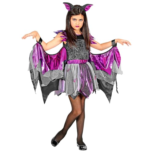 W WIDMANN MILANO Party Fashion - Kinderkostüm Fledermaus mit Flügel, Halloween, Kleid von W WIDMANN MILANO Party Fashion