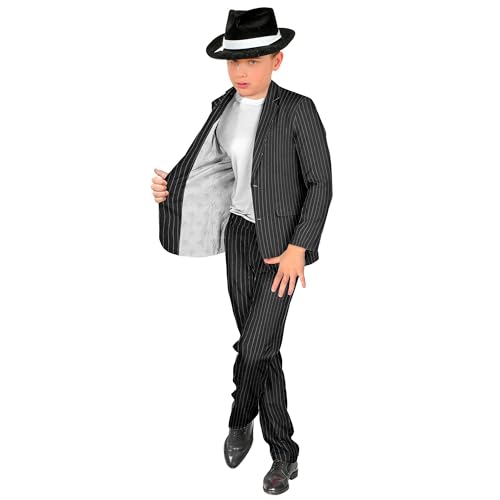 W WIDMANN MILANO Party Fashion - Kinderkostüm Gangster, Anzug, Grau mit Nadelstreifen, Mafia Boss, Casino Kostüm W WIDMANN MILANO Party Fashion - Kinderkostüm Gangster, Anzug, Grau mit Nadelstreifen, Mafia Boss, Casino Kostüm von W WIDMANN MILANO Party Fashion