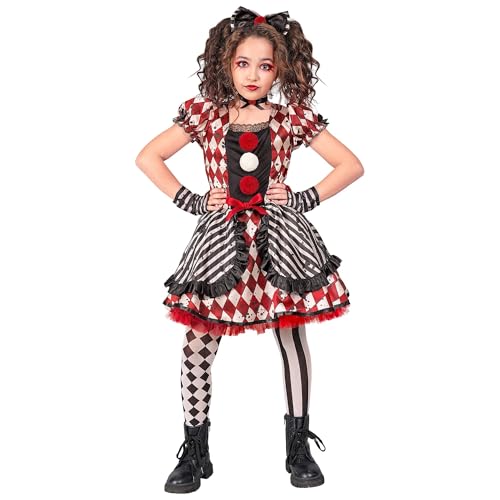 W WIDMANN MILANO Party Fashion - Kinderkostüm Harlekin Puppe, Horror/Killer Clown, Verkleidung für Halloween, Karneval W WIDMANN MILANO Party Fashion - Kinderkostüm Harlekin Puppe, Horror/Killer Clown, Verkleidung für Halloween, Karneval von W WIDMANN MILANO Party Fashion