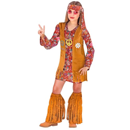 W WIDMANN MILANO Party Fashion - Kinderkostüm Hippie, Kleid, Flower Power, Blumenmädchen, Faschingskostüme, Karneval von W WIDMANN MILANO Party Fashion