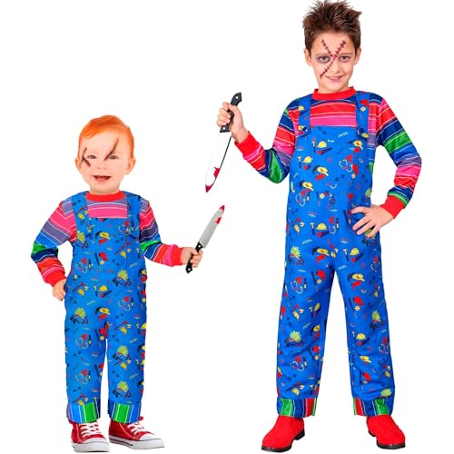 W WIDMANN MILANO Party Fashion - Kinderkostüm Horror Puppe, Latzhose und Pullover, Verkleidung Halloween, Karneval W WIDMANN MILANO Party Fashion - Kinderkostüm Horror Puppe, Latzhose und Pullover, Verkleidung Halloween, Karneval von W WIDMANN MILANO Party Fashion