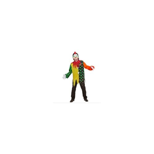 W WIDMANN MILANO Party Fashion - Kinderkostüm Killer Clown, Oberteil, Kragen, Maske mit leuchtenden Augen, 3 Killerclown Stimmen, Halloween W WIDMANN MILANO Party Fashion - Kinderkostüm Killer Clown, Oberteil, Kragen, Maske mit leuchtenden Augen, 3 Killerclown Stimmen, Halloween von W WIDMANN MILANO Party Fashion