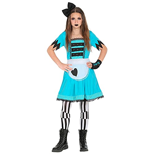 Widmann - Kinderkostüm Mädchen aus dem Wunderland, Kleid, Leggings, fingerlose Handschuhe, Haarschleife, Märchen, Karneval, Halloween Widmann - Kinderkostüm Mädchen aus dem Wunderland, Kleid, Leggings, fingerlose Handschuhe, Haarschleife, Märchen, Karneval, Halloween von WIDMANN MILANO PARTY FASHION