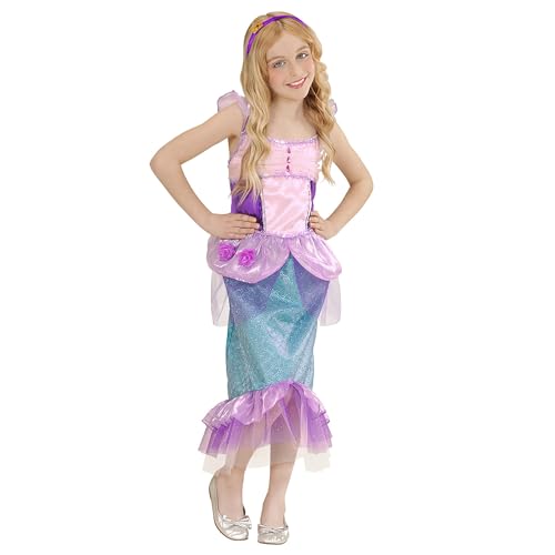 Widmann - Kinderkostüm Nixe, Kleid, Haarband mit Seestern, Meerjungfrau, Karneval, Mottoparty von W WIDMANN MILANO Party Fashion