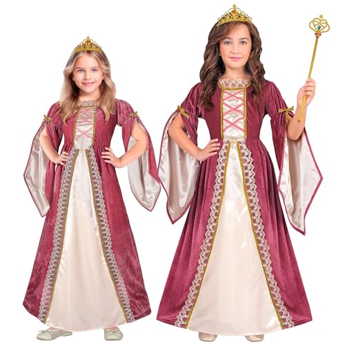 W WIDMANN MILANO Party Fashion - Kinderkostüm Mittelalter Prinzessin, Kleid mit Krone, Königin, Märchen Kostüm W WIDMANN MILANO Party Fashion - Kinderkostüm Mittelalter Prinzessin, Kleid mit Krone, Königin, Märchen Kostüm von W WIDMANN MILANO Party Fashion
