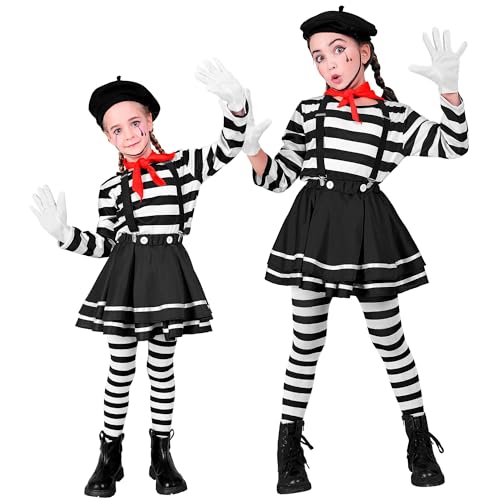 W WIDMANN MILANO Party Fashion - Kinderkostüm Pantomime, Set aus Oberteil, Rock, Halstuch, Handschuhe und Mütze, für Karneval W WIDMANN MILANO Party Fashion - Kinderkostüm Pantomime, Set aus Oberteil, Rock, Halstuch, Handschuhe und Mütze, für Karneval von W WIDMANN MILANO Party Fashion