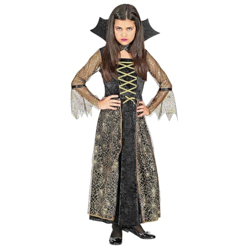 W WIDMANN MILANO Party Fashion - Kinderkostüm Spidergirl, Kleid mit Kragen, Spinnenmädchen, Halloween von W WIDMANN MILANO Party Fashion
