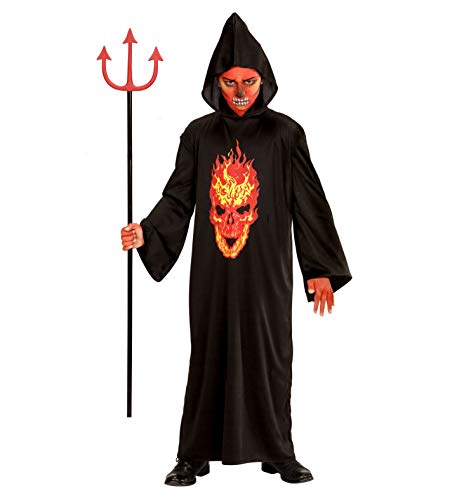 W WIDMANN MILANO Party Fashion - Kinderkostüm Teufelsskelett, Tunika, Grim Reaper, Sensenmann, Verkleidung Halloween W WIDMANN MILANO Party Fashion - Kinderkostüm Teufelsskelett, Tunika, Grim Reaper, Sensenmann, Verkleidung Halloween von W WIDMANN MILANO Party Fashion