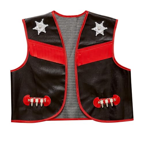 W WIDMANN MILANO Party Fashion - Kinderkostüm Weste Cowboy, Schwarz, wilder Westen, Karneval, Mottoparty W WIDMANN MILANO Party Fashion - Kinderkostüm Weste Cowboy, Schwarz, wilder Westen, Karneval, Mottoparty von WIDMANN