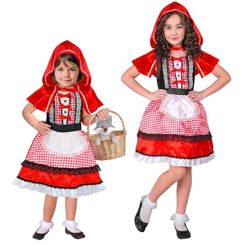 W WIDMANN MILANO Party Fashion - Kinderkostüm rotes Mäntelchen, Kleid mit Schürze, Märchen Kostüm, für Karneval W WIDMANN MILANO Party Fashion - Kinderkostüm rotes Mäntelchen, Kleid mit Schürze, Märchen Kostüm, für Karneval von W WIDMANN MILANO Party Fashion