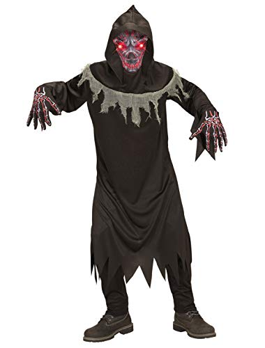 W WIDMANN MILANO Party Fashion - Kinderkostüm teuflischer Dämon, Robe, Handschuhe, Maske mit leuchtenden Augen, Sensenmann, Halloween W WIDMANN MILANO Party Fashion - Kinderkostüm teuflischer Dämon, Robe, Handschuhe, Maske mit leuchtenden Augen, Sensenmann, Halloween von W WIDMANN MILANO Party Fashion