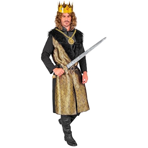 W WIDMANN MILANO Party Fashion - König Kostüm Herren, Herrscher, Mantel mit Weste, Gürtel und Kette für Karneval W WIDMANN MILANO Party Fashion - König Kostüm Herren, Herrscher, Mantel mit Weste, Gürtel und Kette für Karneval von W WIDMANN MILANO Party Fashion
