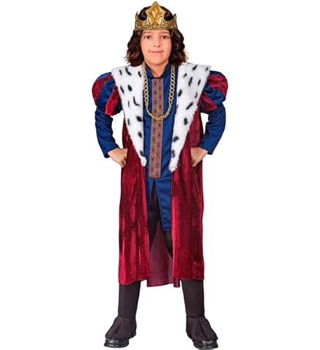 W WIDMANN MILANO Party Fashion - König Kostüm Set für Herren, 4-teilig mit Krone und Mantel, für Karneval und Theater von W WIDMANN MILANO Party Fashion