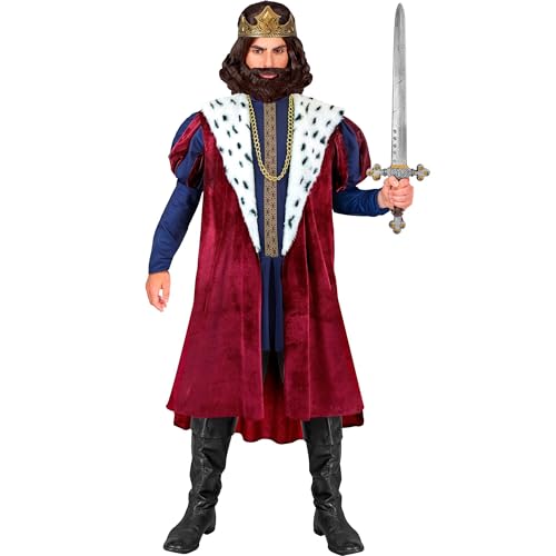 W WIDMANN MILANO Party Fashion - König Kostüm Set für Herren, 4-teilig mit Krone und Mantel, für Karneval und Theater W WIDMANN MILANO Party Fashion - König Kostüm Set für Herren, 4-teilig mit Krone und Mantel, für Karneval und Theater von W WIDMANN MILANO Party Fashion