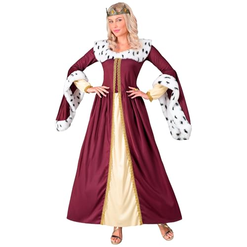 W WIDMANN MILANO Party Fashion - Königin Kostüm Set für Damen, 2-teilig mit Kleid und Krone für Karneval und Theater von W WIDMANN MILANO Party Fashion