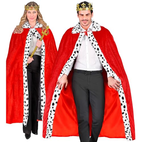 W WIDMANN MILANO Party Fashion - Königsmantel, rot, 140 cm, Cape, Umhang, Prinz, König und Königinnen, Mittelalter W WIDMANN MILANO Party Fashion - Königsmantel, rot, 140 cm, Cape, Umhang, Prinz, König und Königinnen, Mittelalter von W WIDMANN MILANO Party Fashion