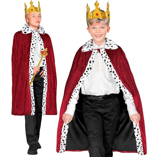 W WIDMANN MILANO Party Fashion - Königsmantel, rot, 90 cm, Cape, Umhang, Prinz, König und Königinnen, Mittelalter W WIDMANN MILANO Party Fashion - Königsmantel, rot, 90 cm, Cape, Umhang, Prinz, König und Königinnen, Mittelalter von W WIDMANN MILANO Party Fashion