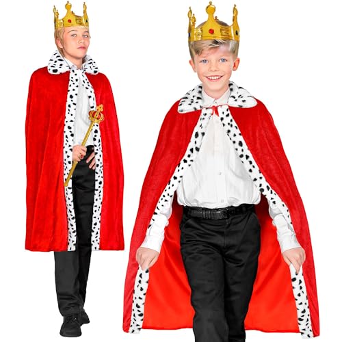 W WIDMANN MILANO Party Fashion - Königsmantel, rot, 90 cm, Cape, Umhang, Prinz, König und Königinnen, Mittelalter W WIDMANN MILANO Party Fashion - Königsmantel, rot, 90 cm, Cape, Umhang, Prinz, König und Königinnen, Mittelalter von W WIDMANN MILANO Party Fashion