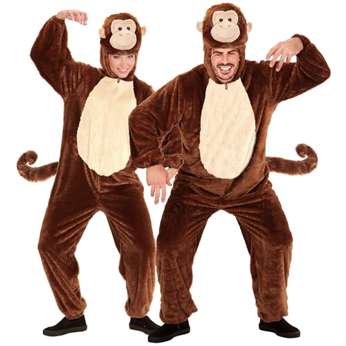 W WIDMANN MILANO Party Fashion - Kostüm Affe, Plüsch Overall, Tierkostüm, Schimpanse, Faschingskostüme von W WIDMANN MILANO Party Fashion