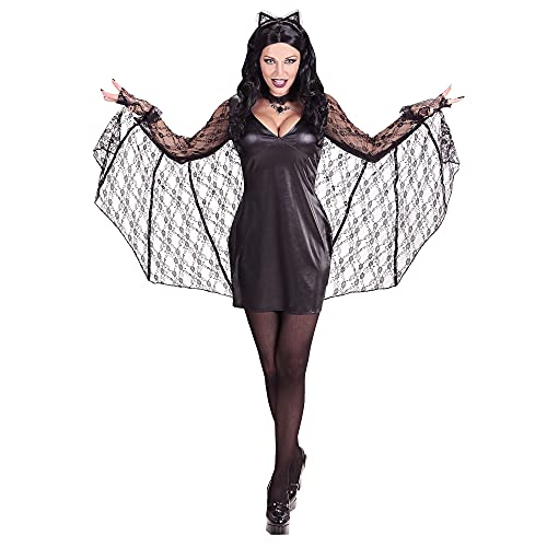 W WIDMANN MILANO Party Fashion - Kostüm Batwoman, Kleid mit Flügeln, Haarreif, Verkleidung Halloween W WIDMANN MILANO Party Fashion - Kostüm Batwoman, Kleid mit Flügeln, Haarreif, Verkleidung Halloween von W WIDMANN MILANO Party Fashion