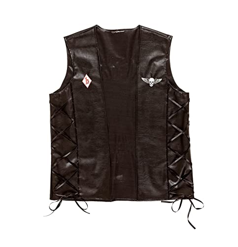 Widmann - Kostüm Biker Weste Outlaw, im Lederlook, Rocker, Faschingskostüme, Karneval, Halloween Widmann - Kostüm Biker Weste Outlaw, im Lederlook, Rocker, Faschingskostüme, Karneval, Halloween von W WIDMANN MILANO Party Fashion