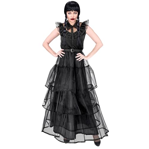 W WIDMANN MILANO Party Fashion - Kostüm Dark Girl, Kleid, Wednesday, Halloween Verkleidung W WIDMANN MILANO Party Fashion - Kostüm Dark Girl, Kleid, Wednesday, Halloween Verkleidung von W WIDMANN MILANO Party Fashion