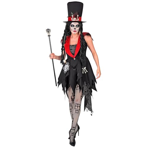 W WIDMANN MILANO Party Fashion - Kostüm Dia de los Muertos, Kleid mit Hut, Voodoo Priesterin, Magierin, Verkleidung Halloween von W WIDMANN MILANO Party Fashion