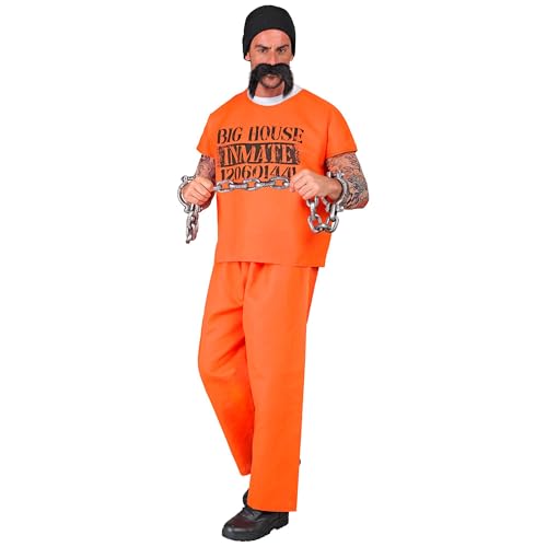 W WIDMANN MILANO Party Fashion - Kostüm Häftling, T-Shirt, Hose, Mütze, Schnurrbart, Gefangener, Sträfling W WIDMANN MILANO Party Fashion - Kostüm Häftling, T-Shirt, Hose, Mütze, Schnurrbart, Gefangener, Sträfling von W WIDMANN MILANO Party Fashion